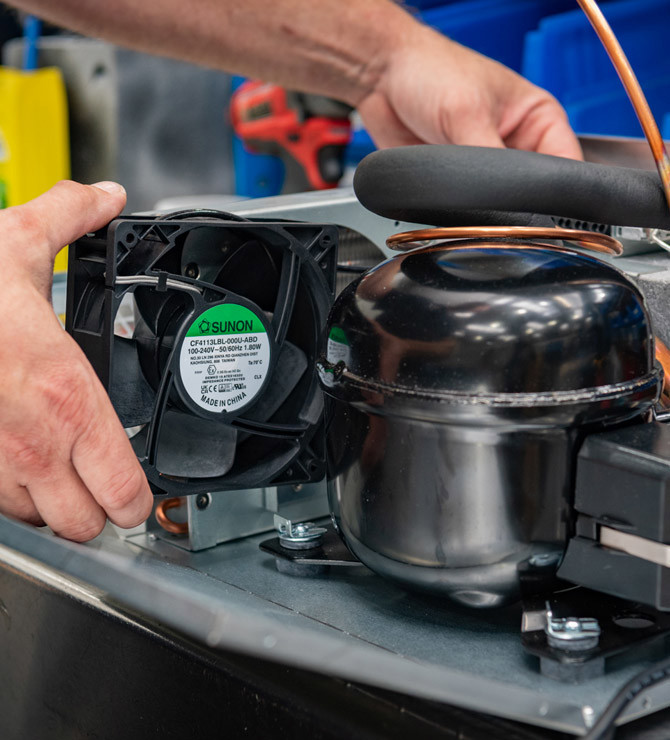 EC fans applied by Van West Koeltechniek 